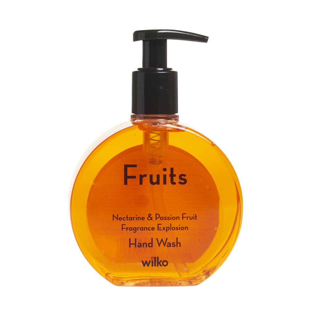 Wilko Fruits Nectarine and Passion Fruit Hand Wash  250ml Image