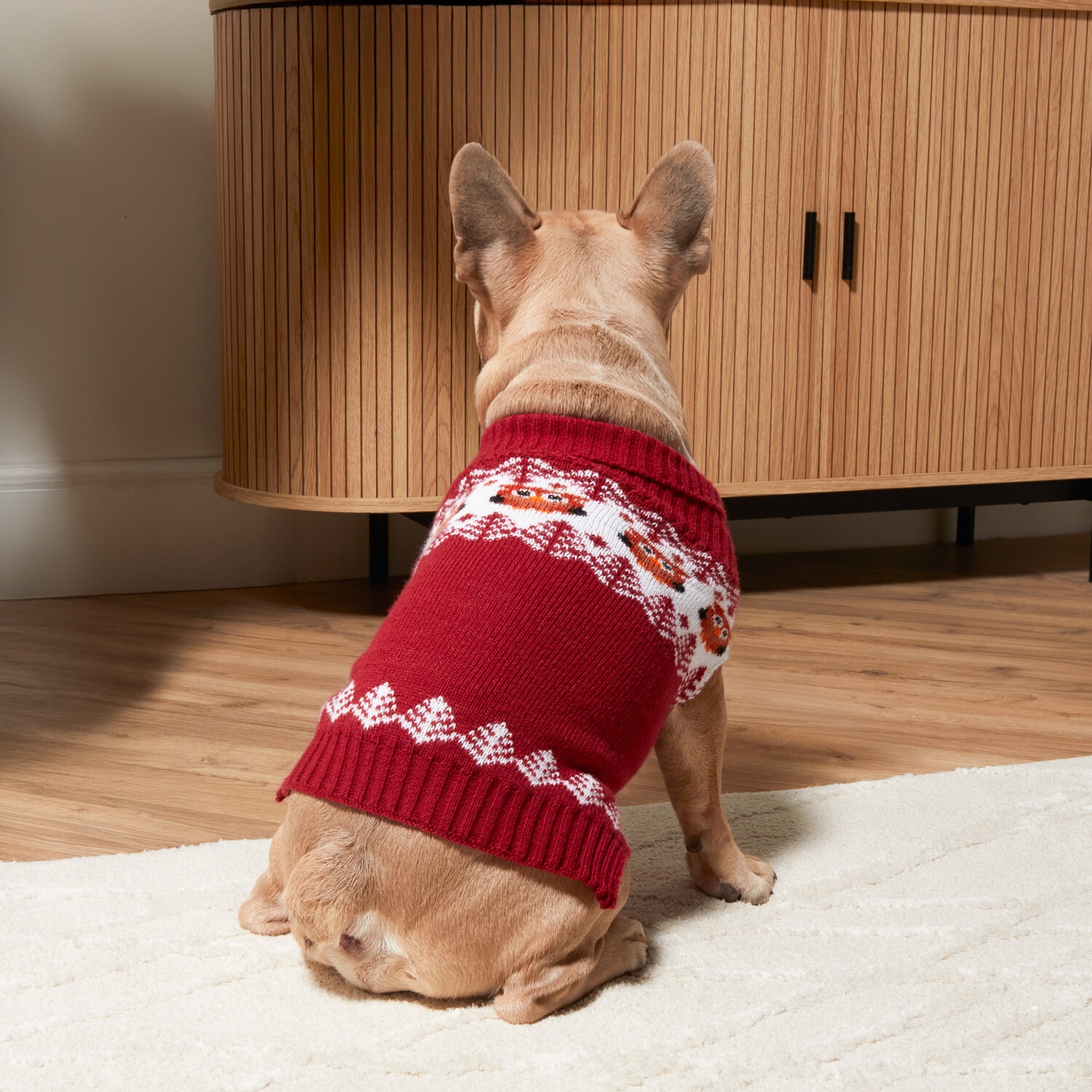 Woodland Dog Jumper Red 31cm Image 8