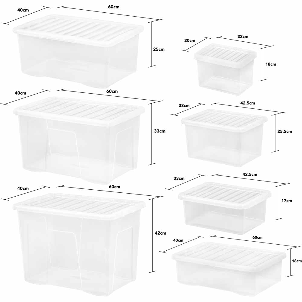 Wham Multisize Crystal Box and Lid Set of 7 Image 4