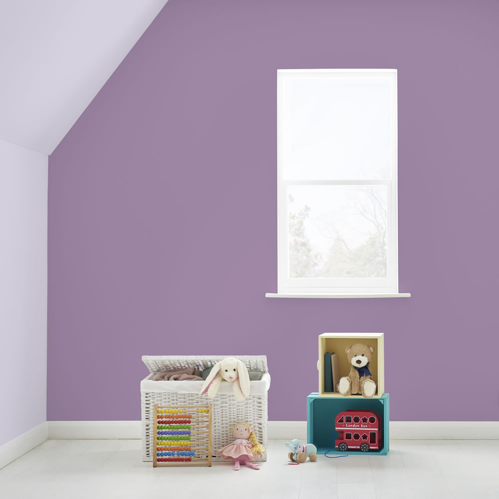 Wilko Durable Matt Emulsion Paint Lilac 2.5L Wilko