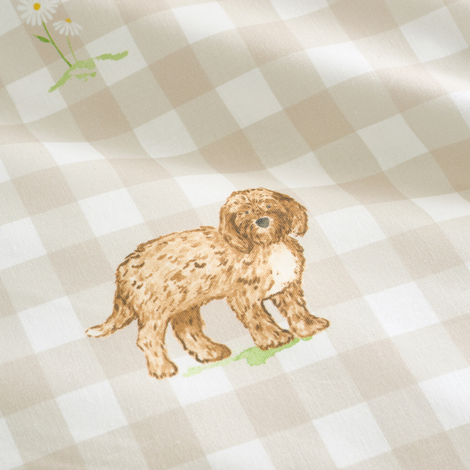 Daisy Doodle Duvet Set Natural King Image 5