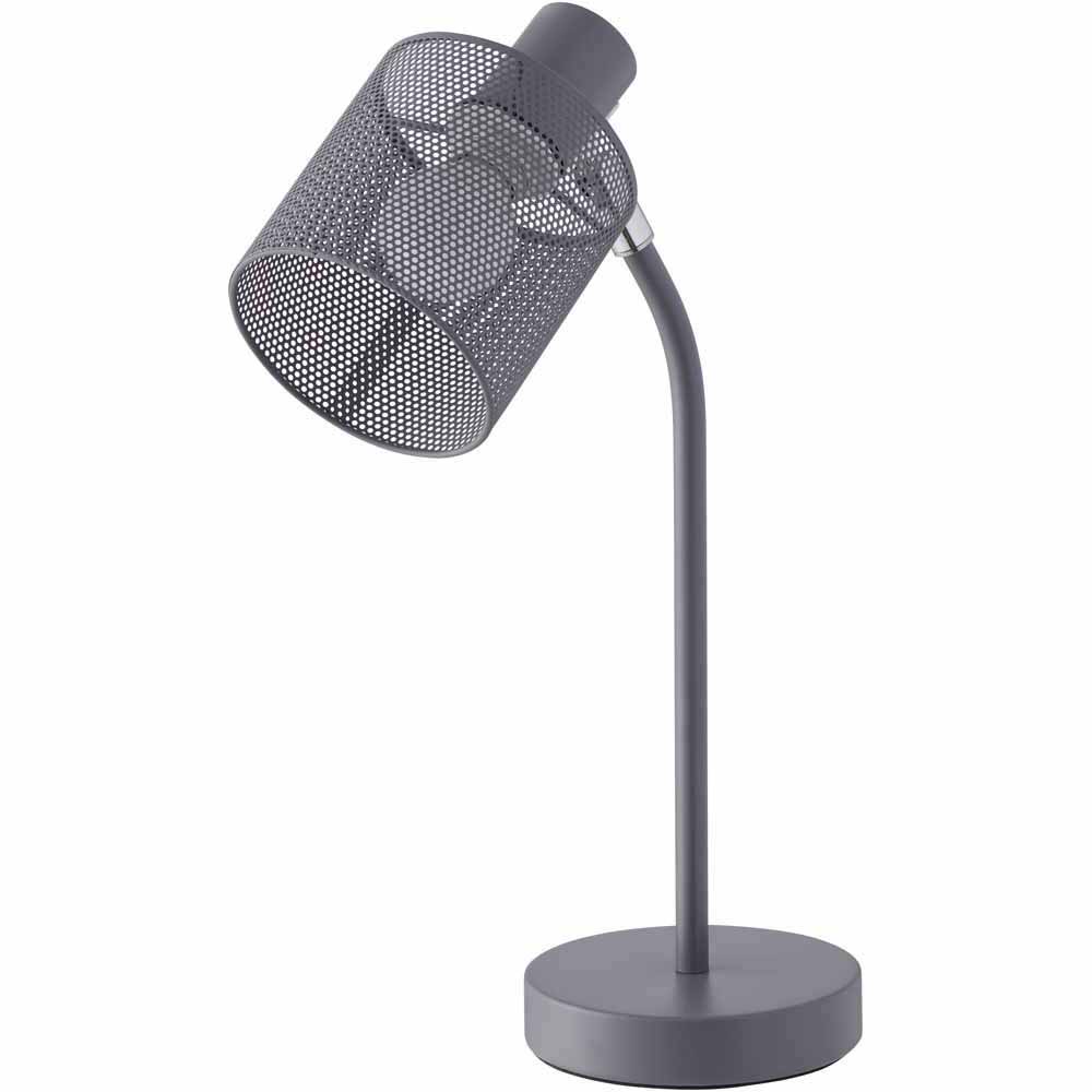 Wilko Slate Perforated Table Lamp Image 1