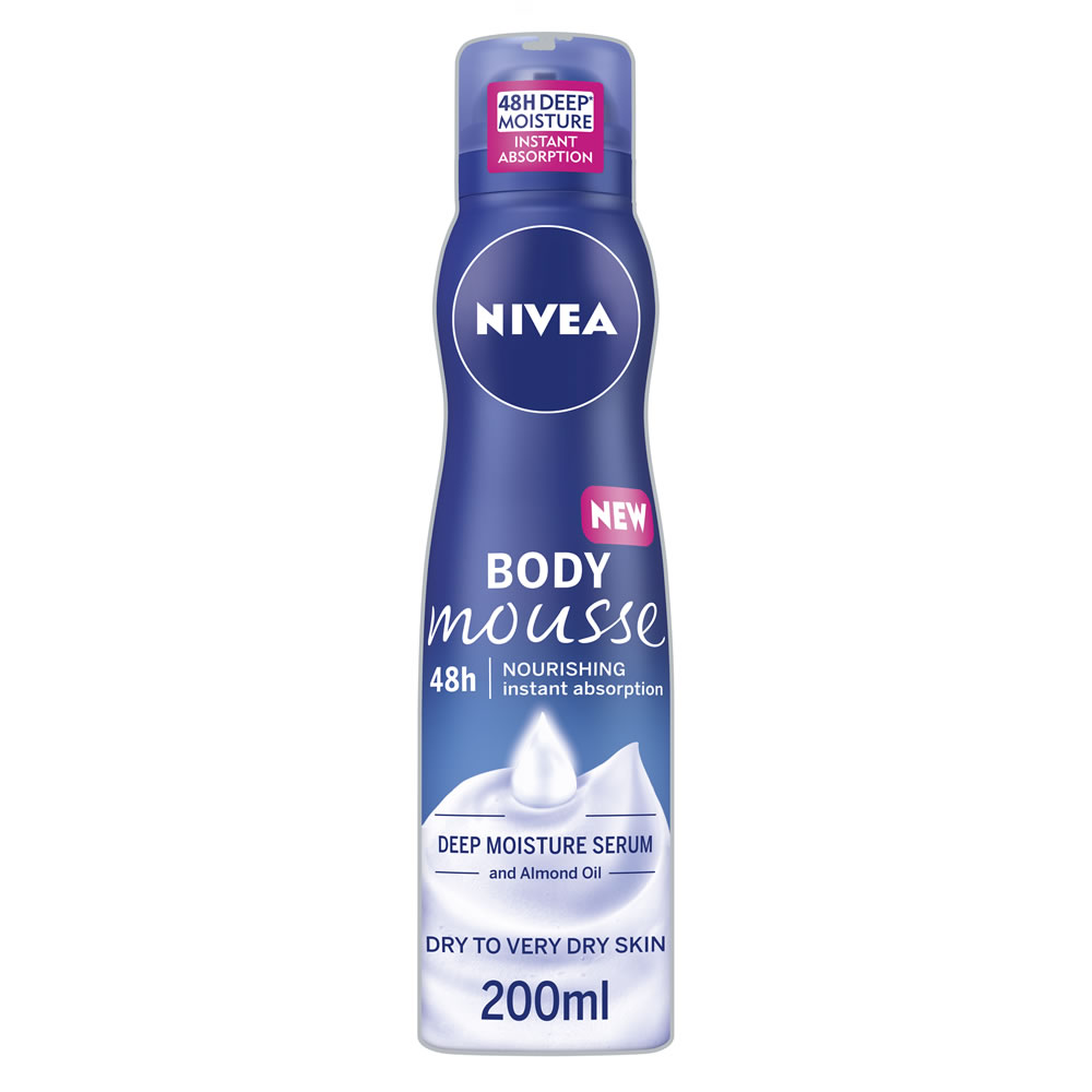 Nivea Nourishing Body Mousse 200ml Wilko