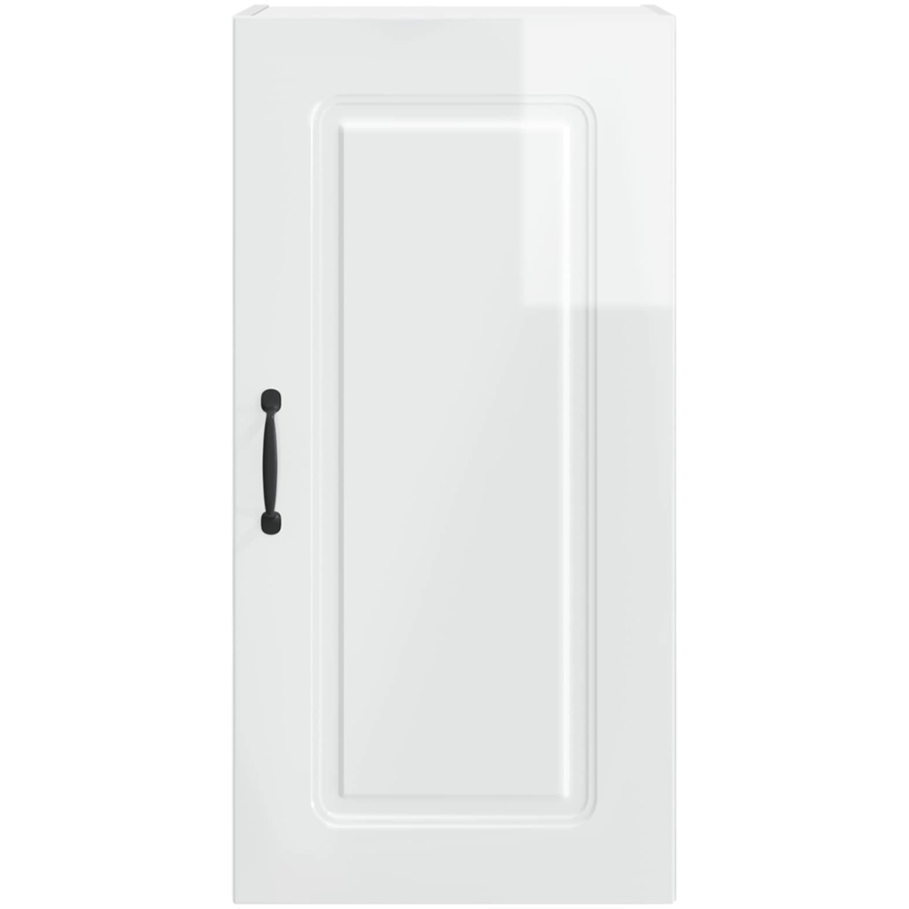 vidaXL Kalmar Single Door High Gloss White Wall Kitchen Cabinet Image 4