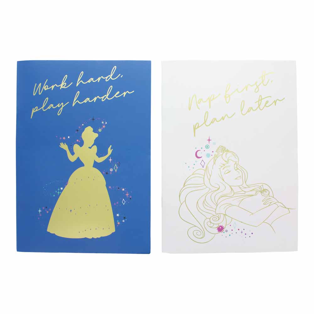 Disney Princess Set of 2 Note Books Image 1