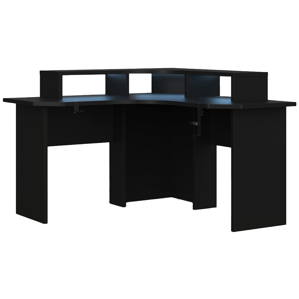 Recoil Topaz Compact Corner Gaming Desk Black Image 2