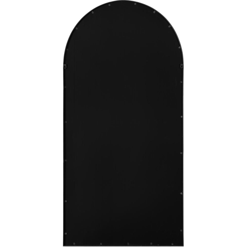 MirrorOutlet The Arcus Black Framed Arched Garden Wall Mirror 180 x 90cm Image 4
