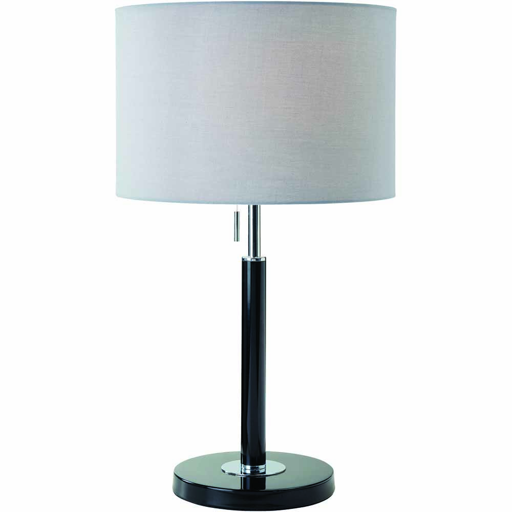 Charlotte Black / ChromeTable Lamp | Wilko