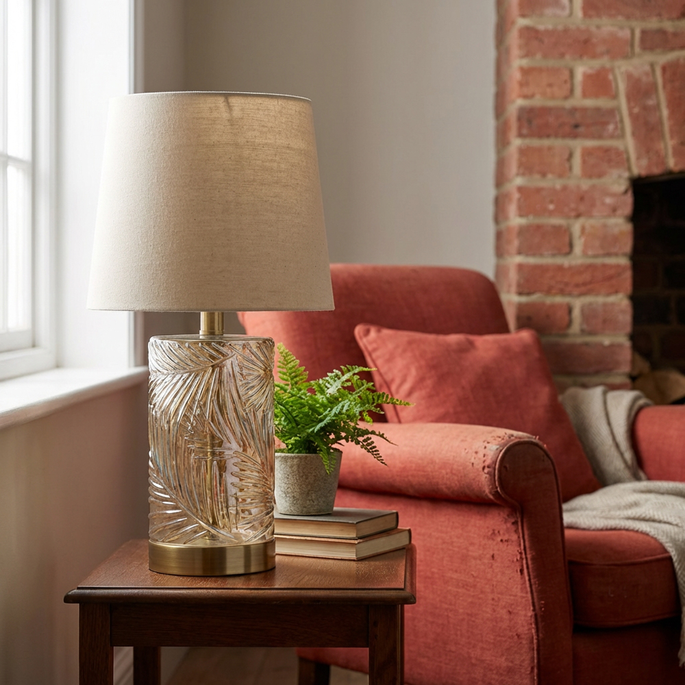 Gold Leaf Table Lamp Image 5