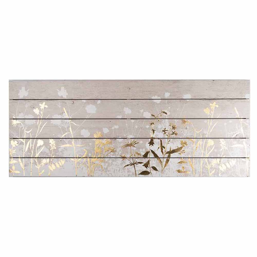 Art For The Home Metallic Wood Meadow 100 x  40 x  3.8cm Image 1