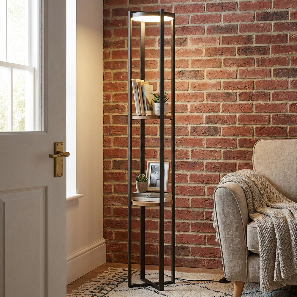 Harlow LED Shelf Floor Lamp Image 8