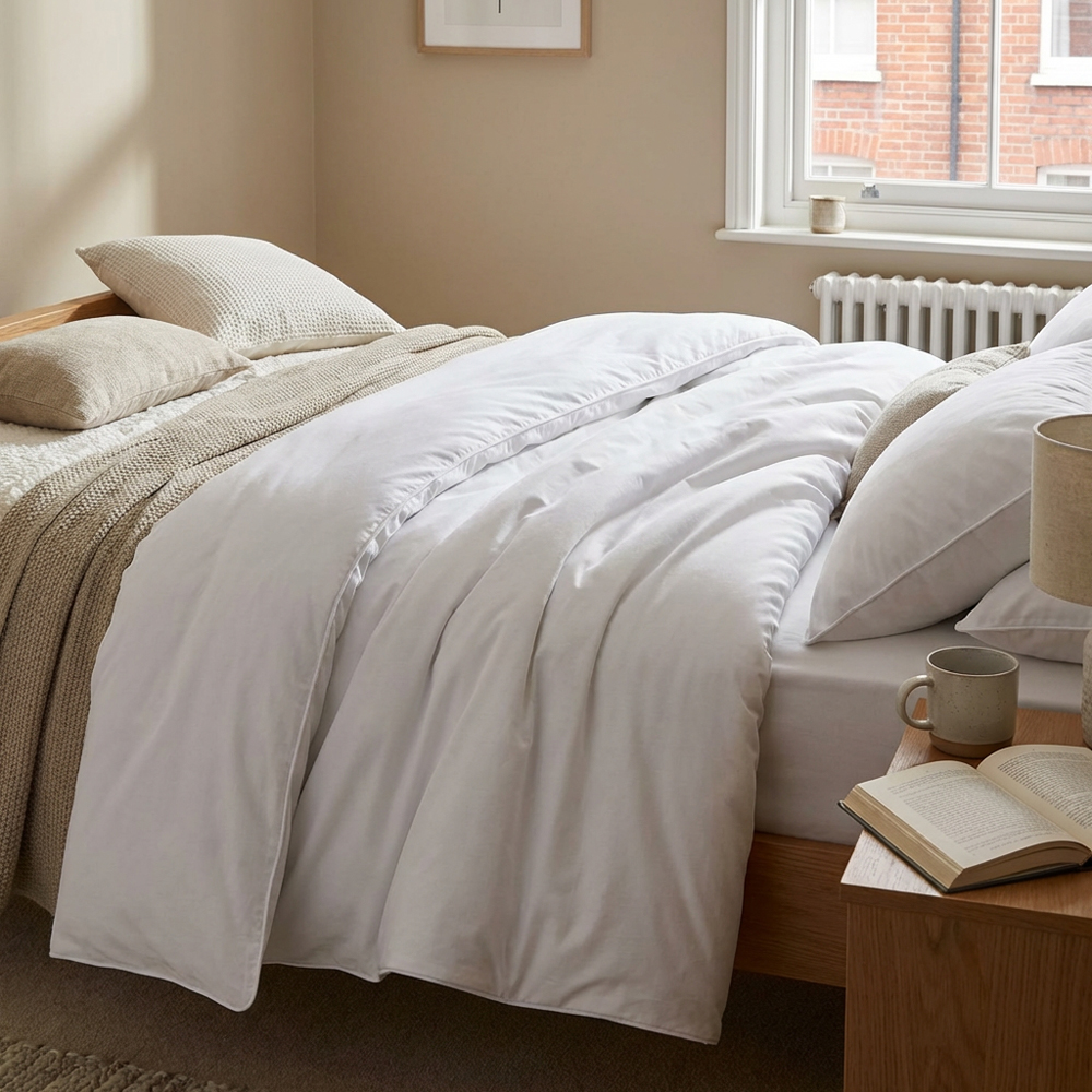 Divante Double White Hotel Cotton Duvet 4.5 Tog Image 3