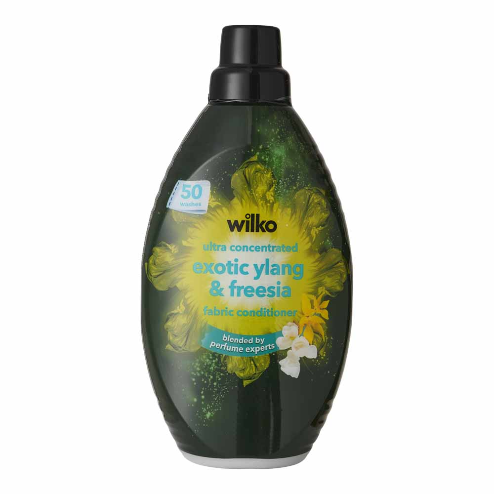Wilko Exotic Ylang and Fresia Premium Fabric Conditioner Ultra Concentrate 50 Washes 1L Image 1
