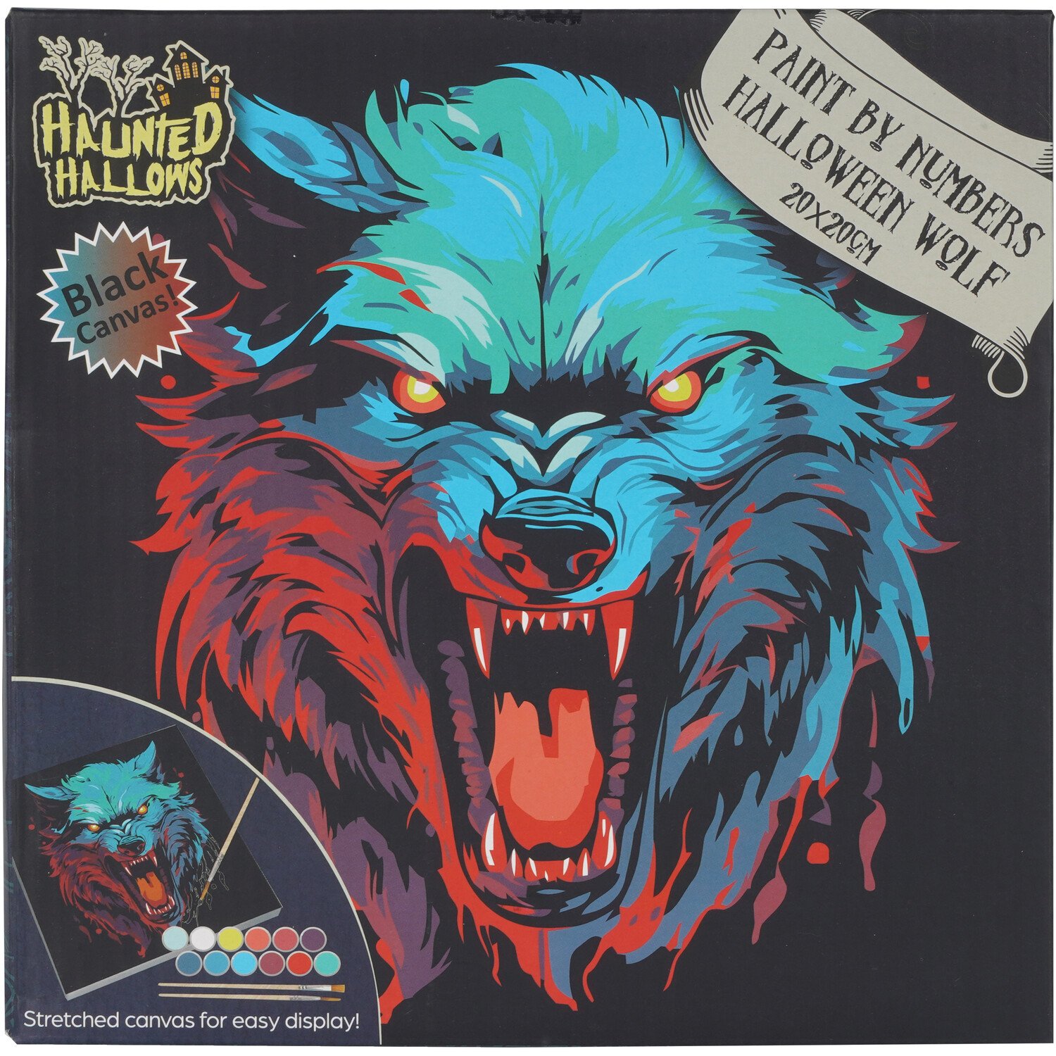 Halloween Spooky Paint By Numbers Kit Image 1