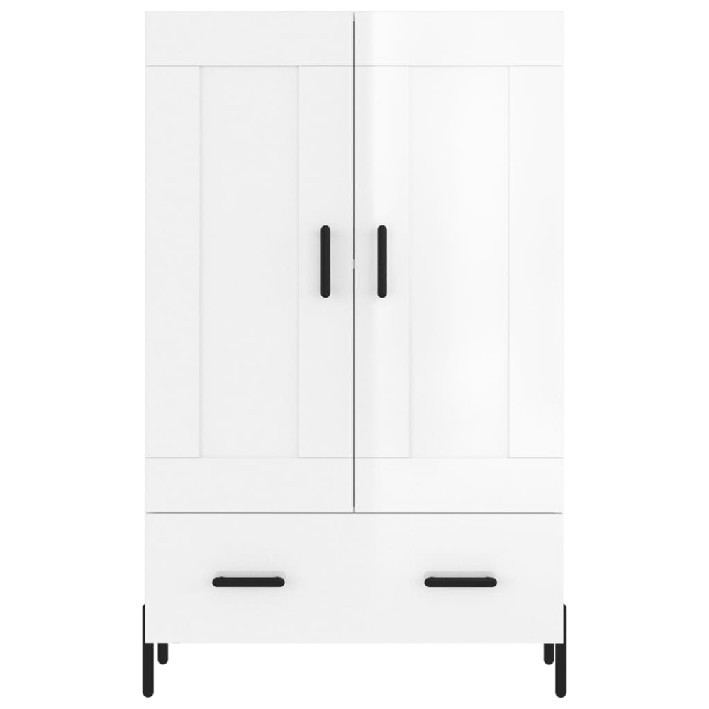 vidaXL 2 Door Single Drawer White Highboard Image 5