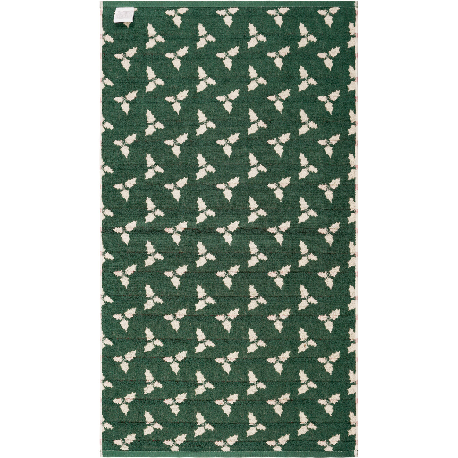 Christmas Holly Towel Cream 125cm Image 2