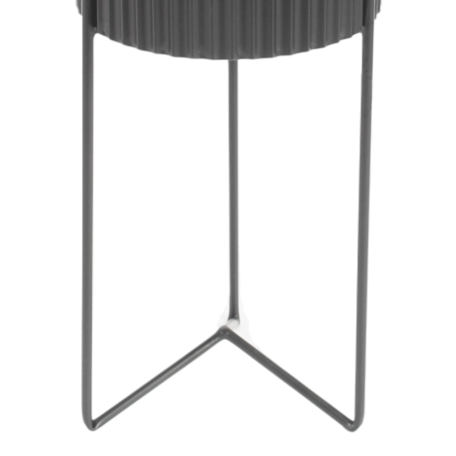 Ornate Planter on Stand Black Image 3