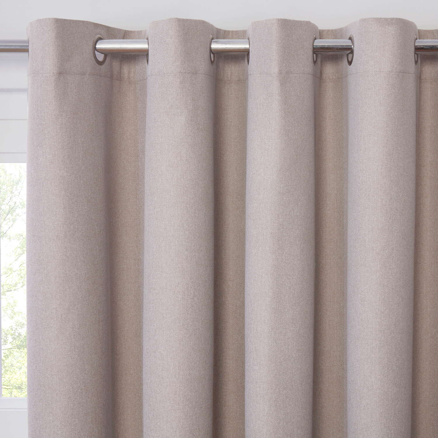 Linden Washable Blackout CurtainStone229cm Image 3