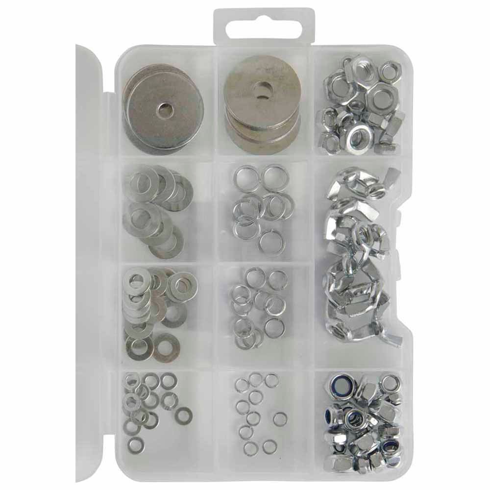 Wilko Assorted Washer and Nut Set 130 Pack Image 2