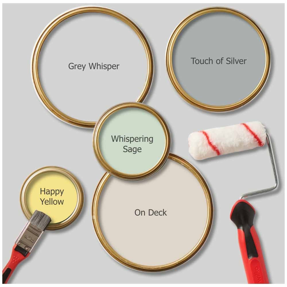 Wilko Tough & Washable Grey Whisper Emulsion Paint 5L Image 6