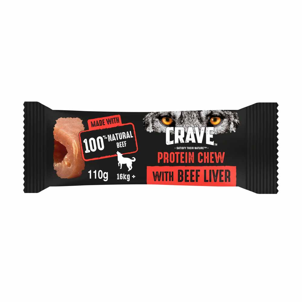 CRAVE Protein Beef and Liver Medium Large Dog Chew Image 1