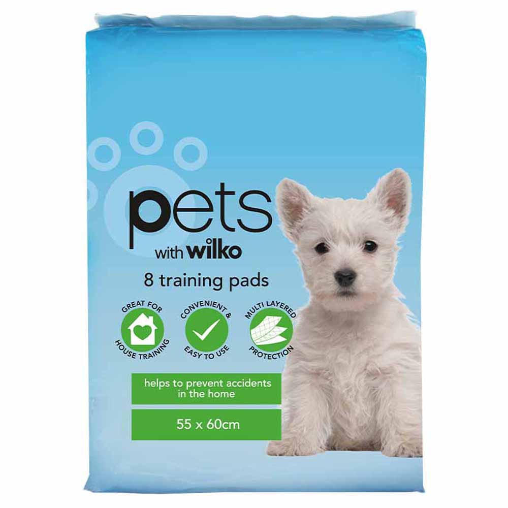 Wilko 8 pack Puppy Training Pads Image