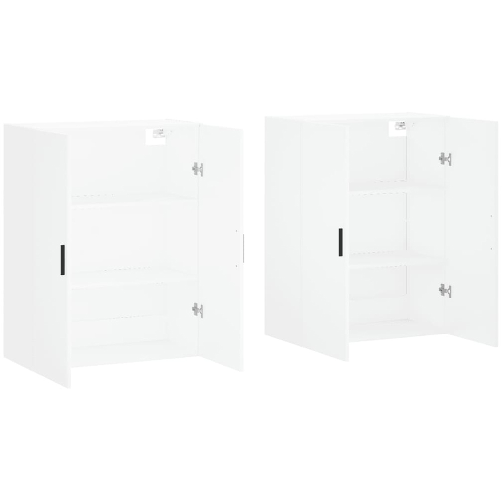 vidaXL 2 Door White Wall Mounted Cabinet 2 Pack Image 4