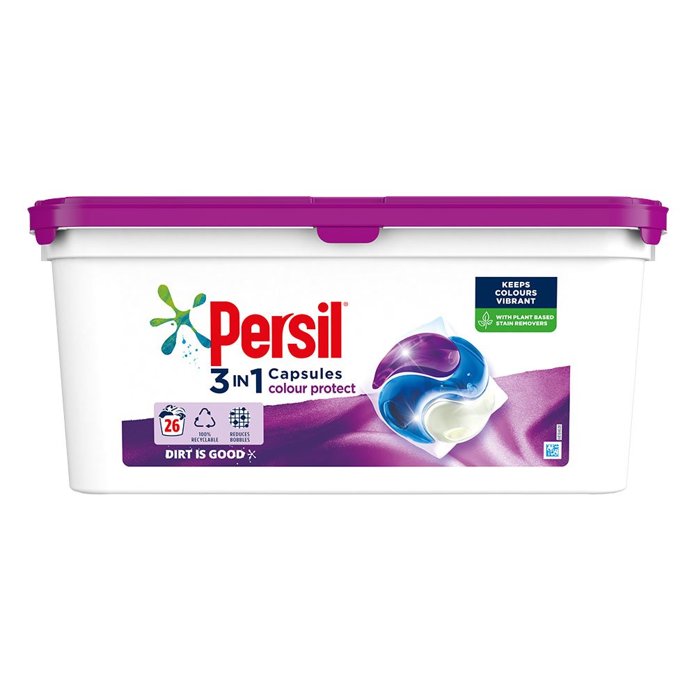 Persil Colour 3 in 1 Laundry Washing Capsules 26W Image 1