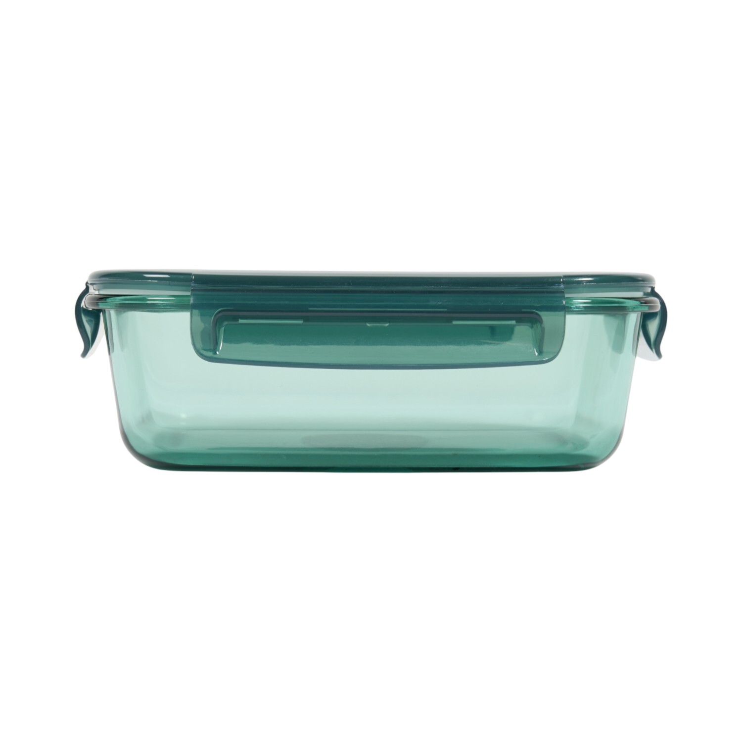 Glass Crisper with Plastic Lid Green Image 2