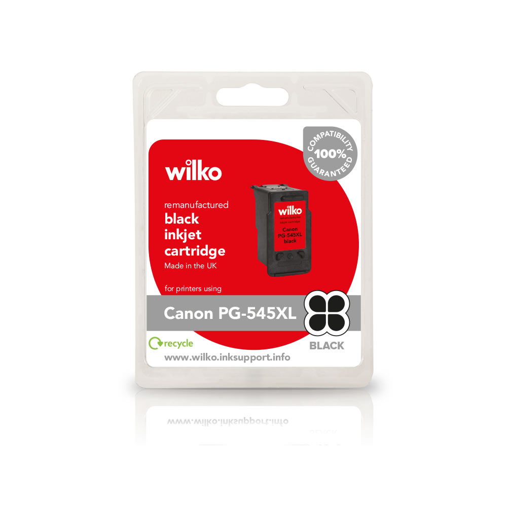 Wilko Remanufactured Canon PG-545XL Black Inkjet Cartridge Image 1
