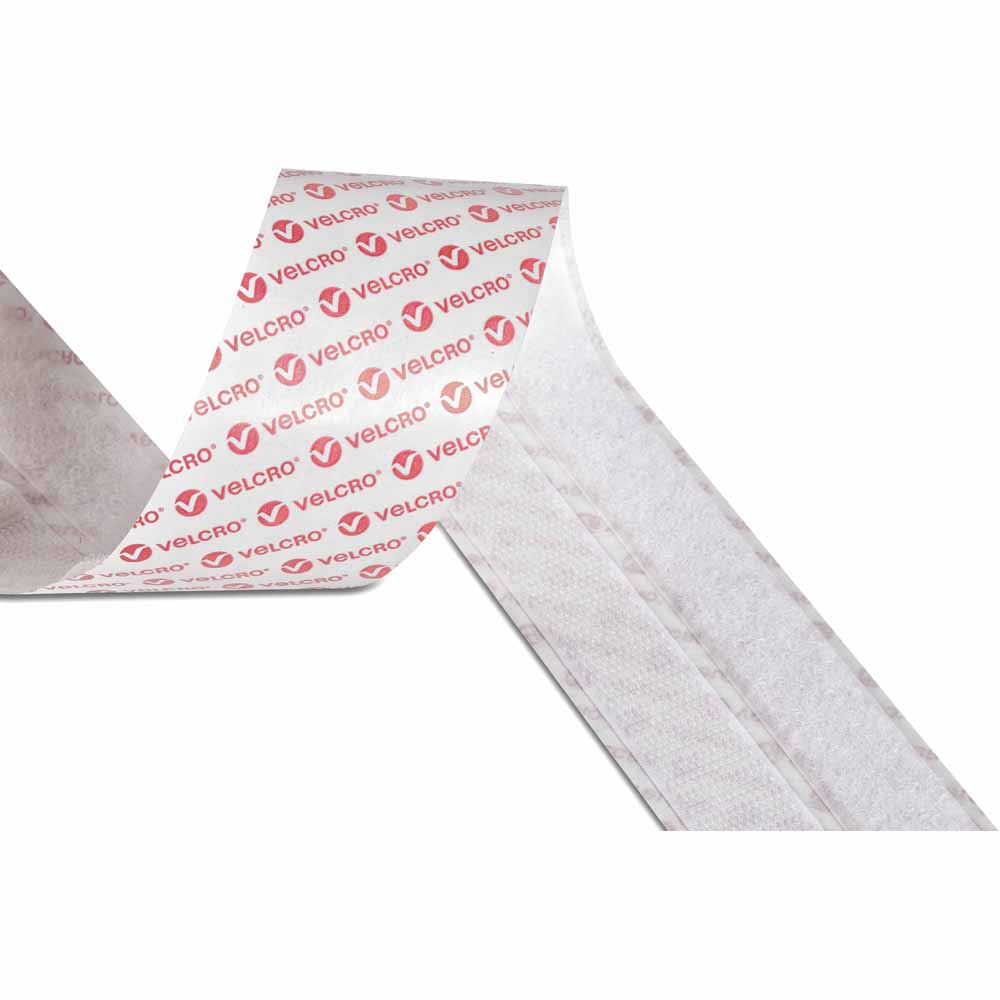 Velcro Stick On Hook and Loop 2.5m Wilko