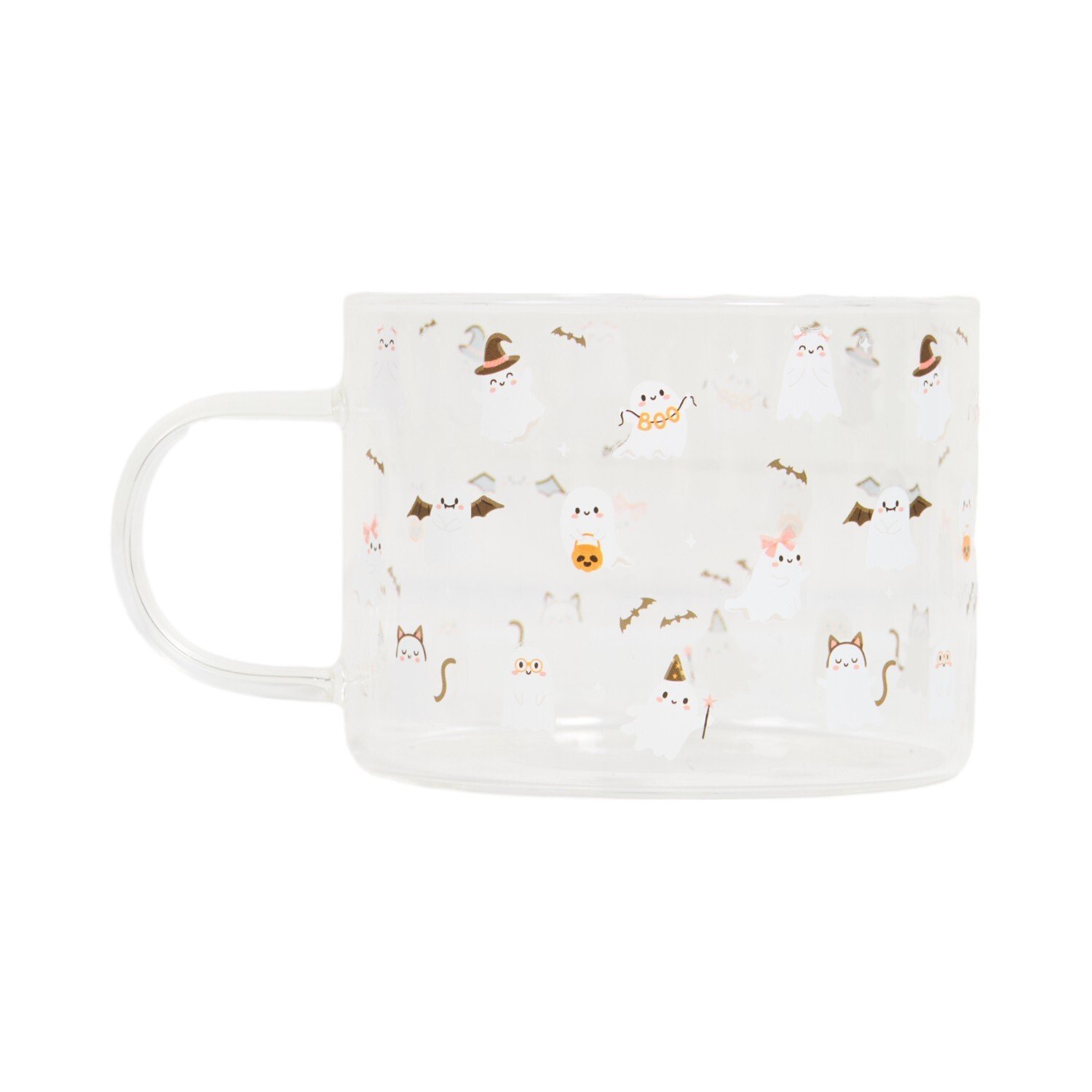 Ghost Borosilicate Glass Mug Clear Image 1