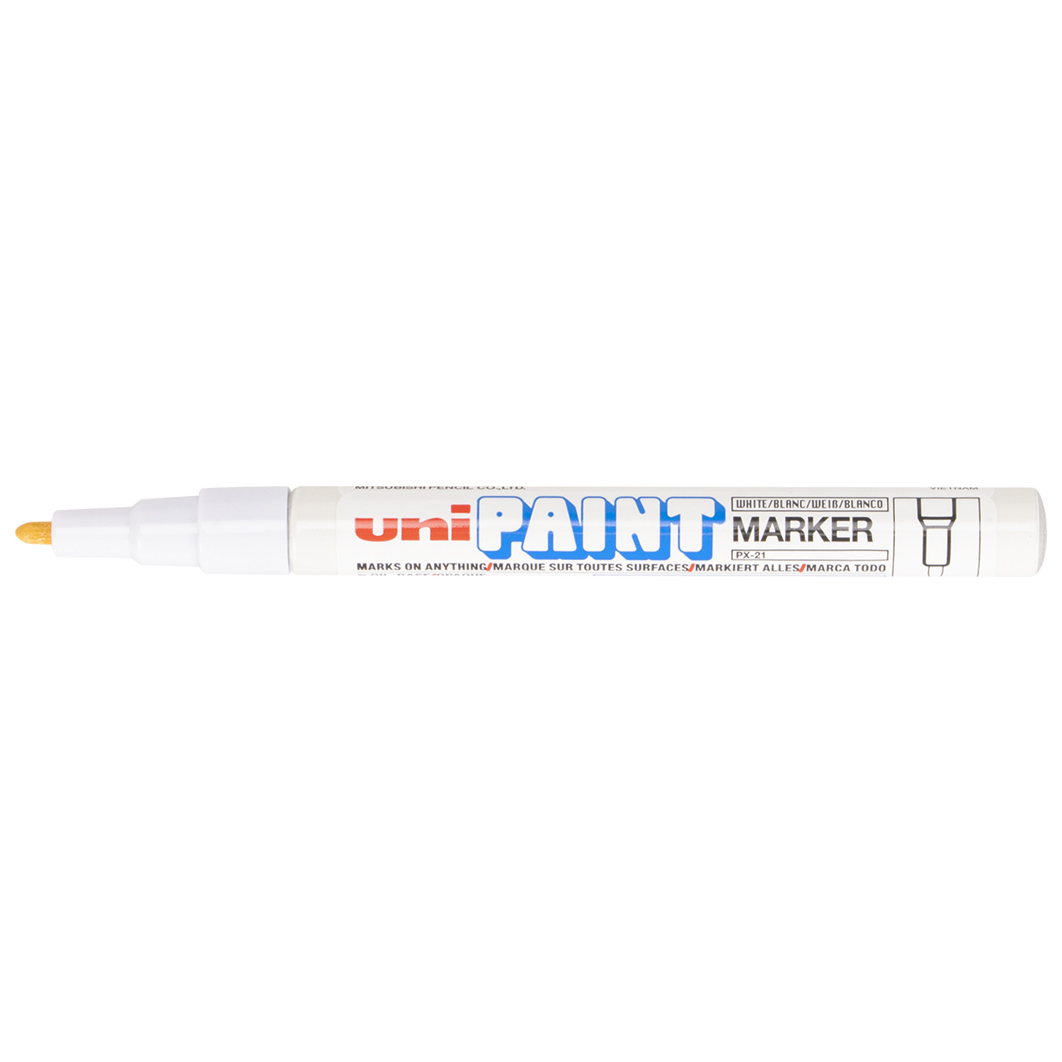 Uniball Paint Marker Pen Px-21 White - White Image 2