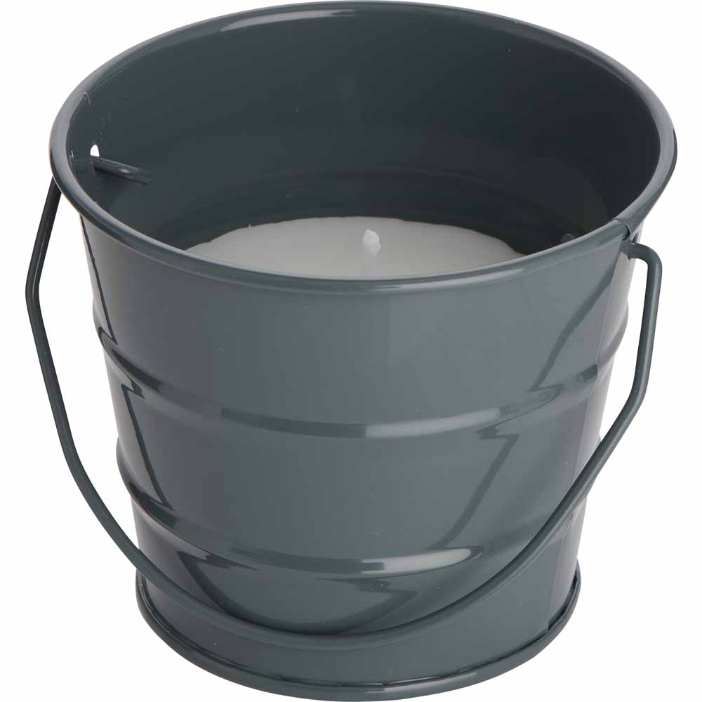 Wilko Bucket Citronella Candle 3pk Image 2