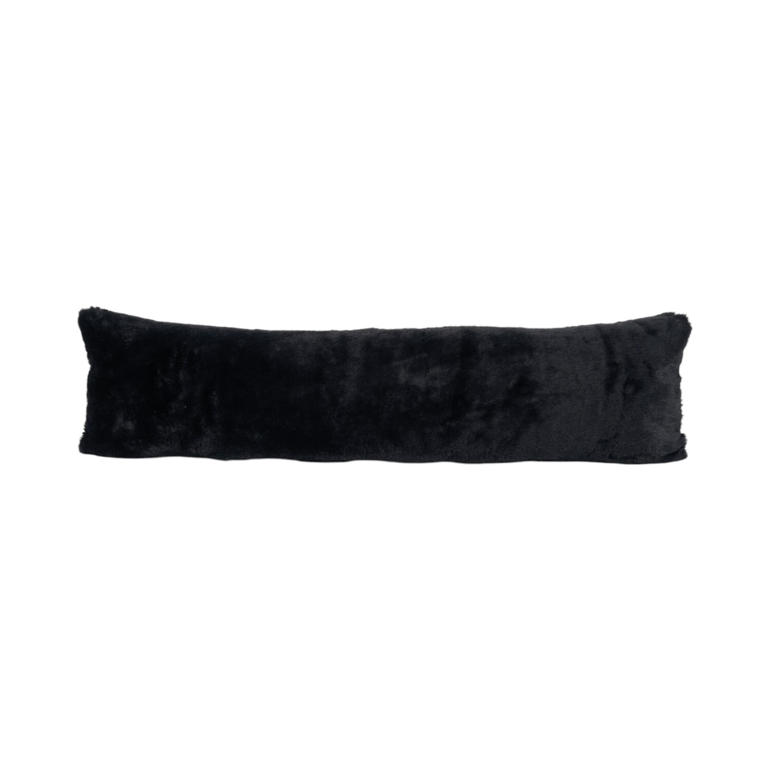 Faux Fur Draught ExcluderBlack Image 2