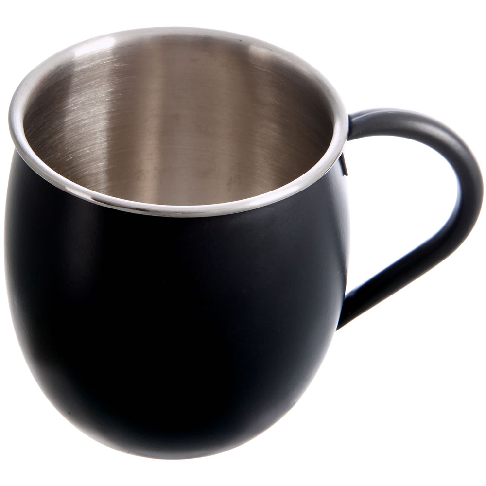 Wilko Matt Black Moscow Mule Mug Image 2