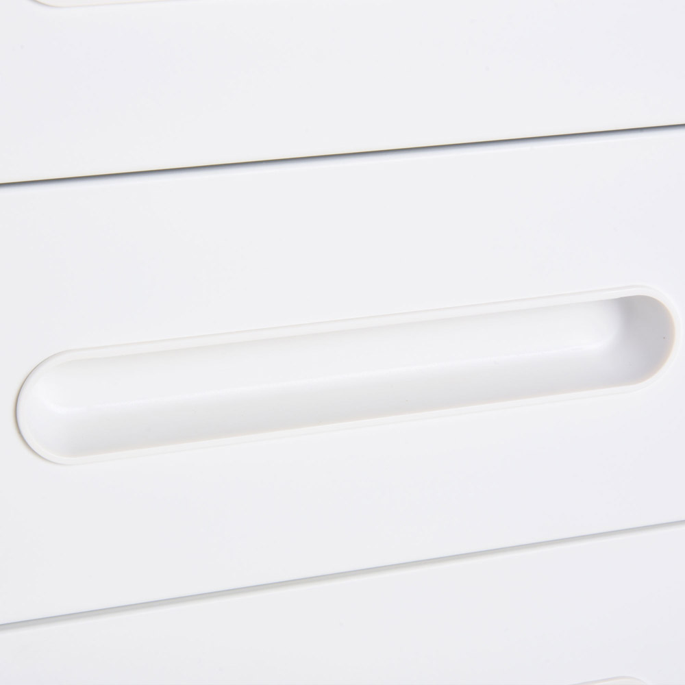 Vinsetto White 3 Drawer File Cabinet Image 7