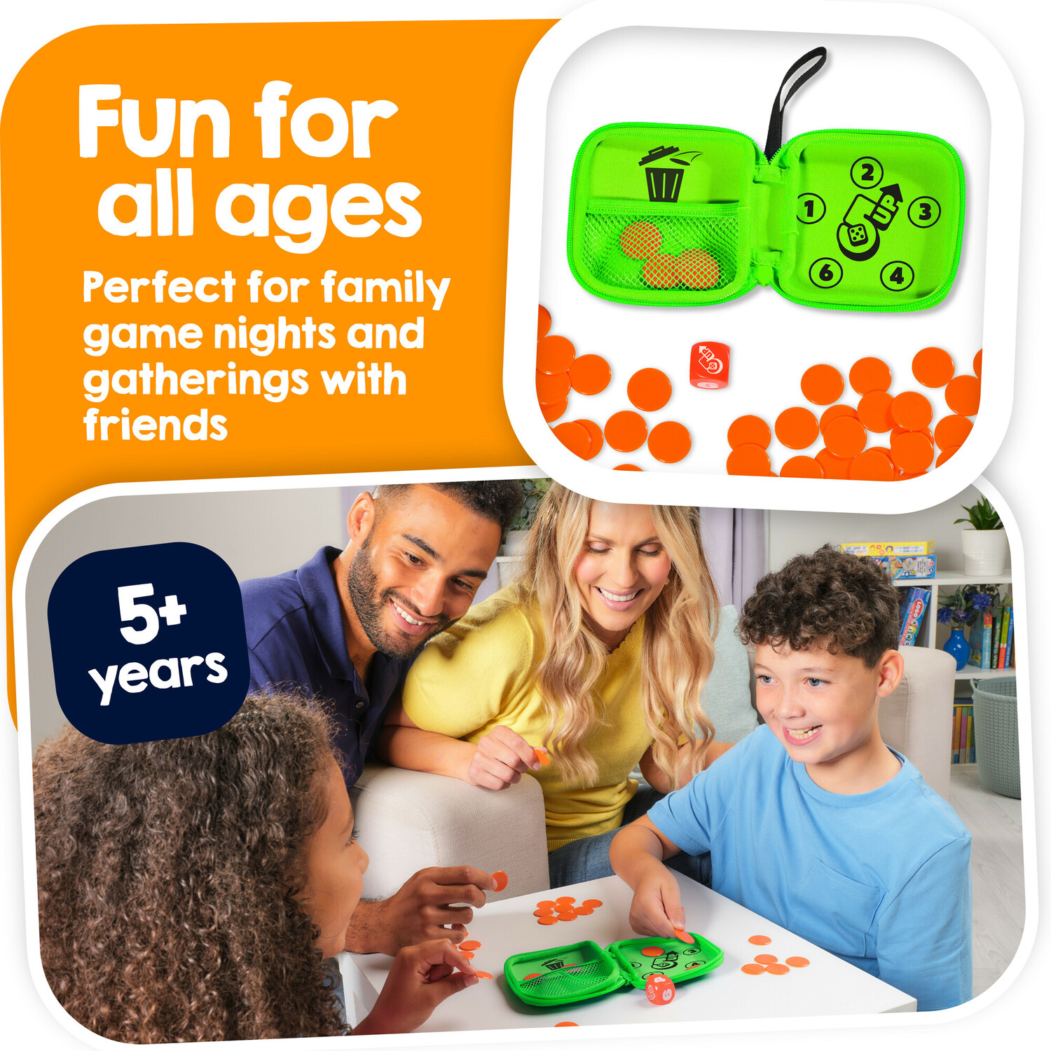 5 Up Game - Orange or Green Image 3