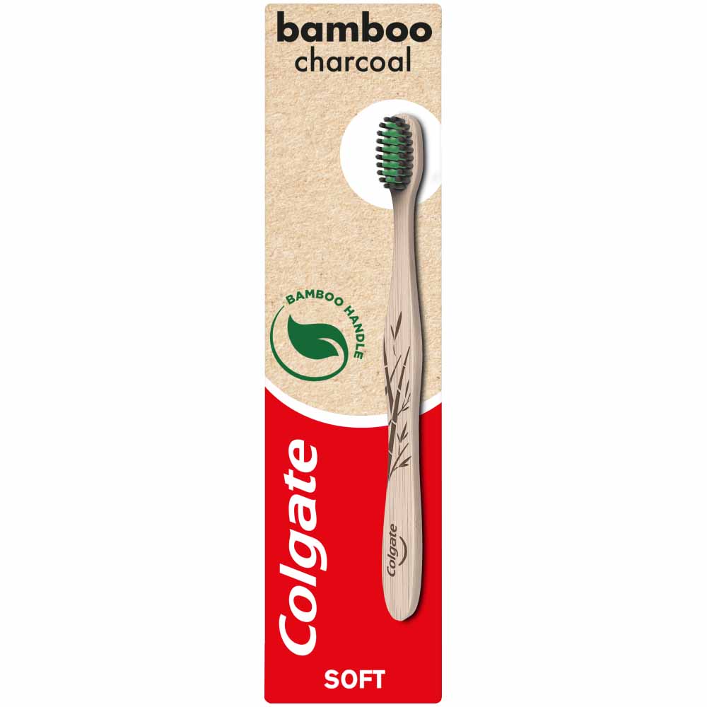 Colgate Bamboo Charcoal Soft Toothbrush  - wilko