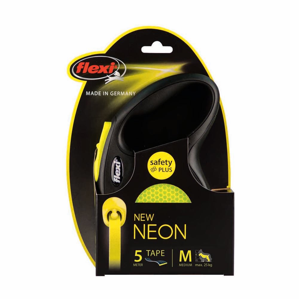 Flexi Neon Dog Lead Medium Image 2