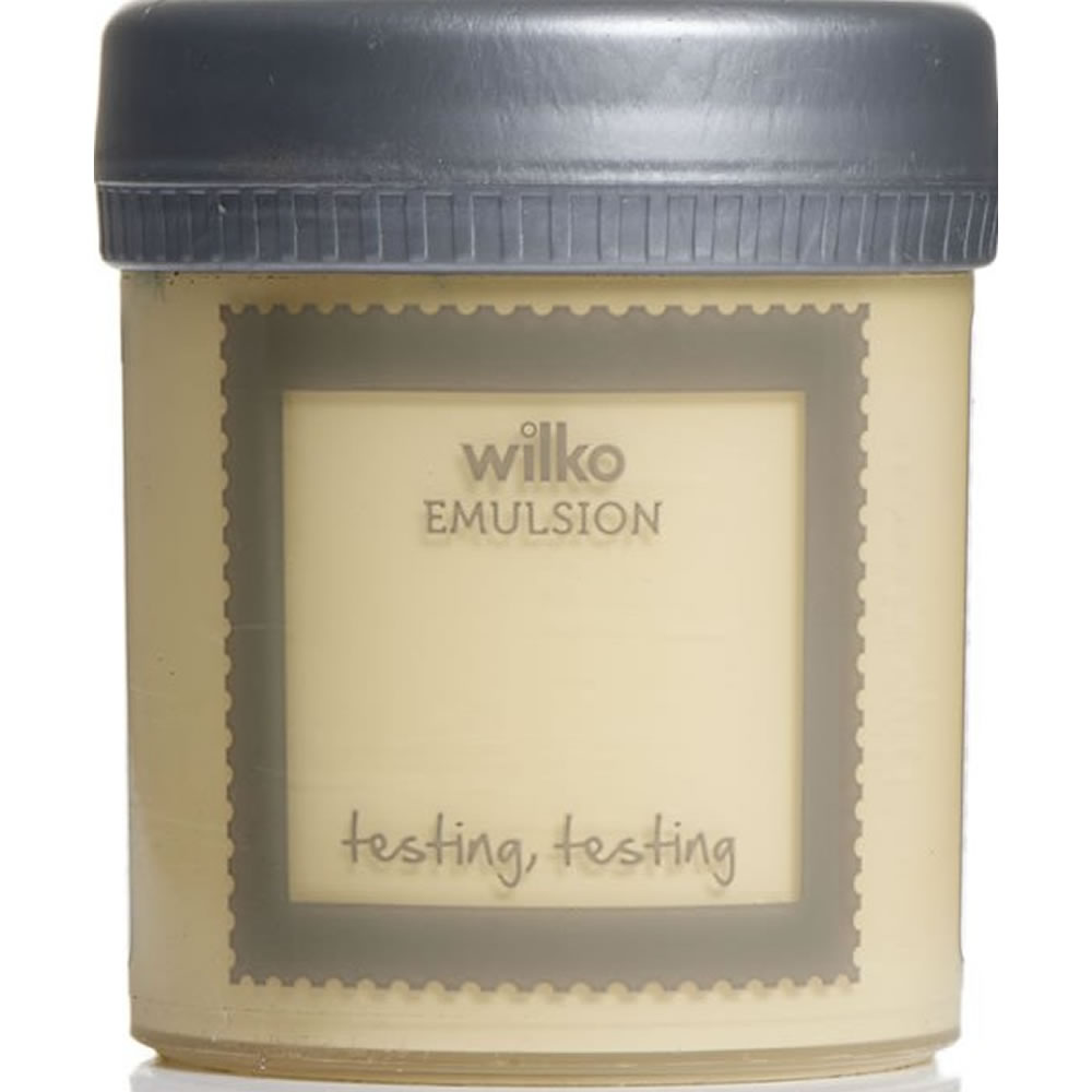 Wilko Pale Primrose Emulsion Paint Tester Pot 75ml Wilko