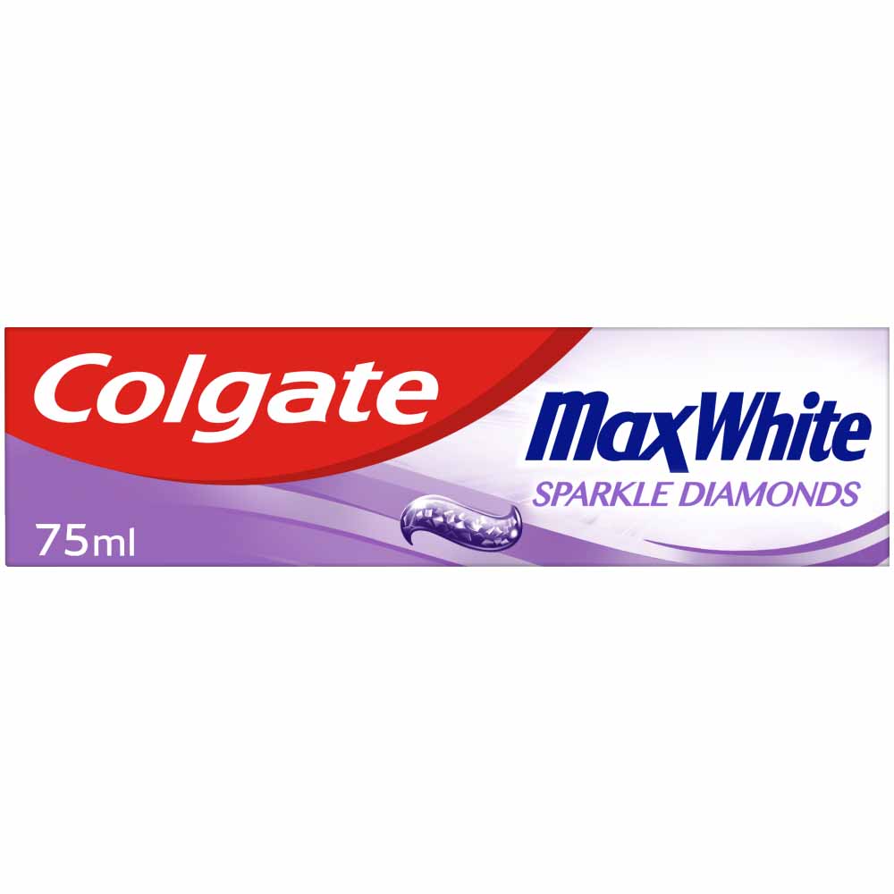 Colgate Max White Shine Crystals Toothpaste 75ml  - wilko