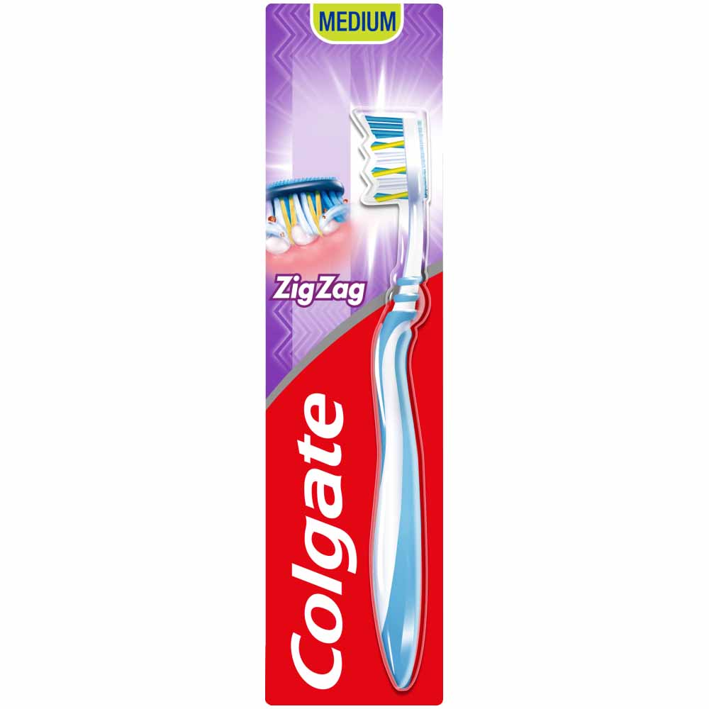 Colgate Zig Zag Medium Toothbrush  - wilko
