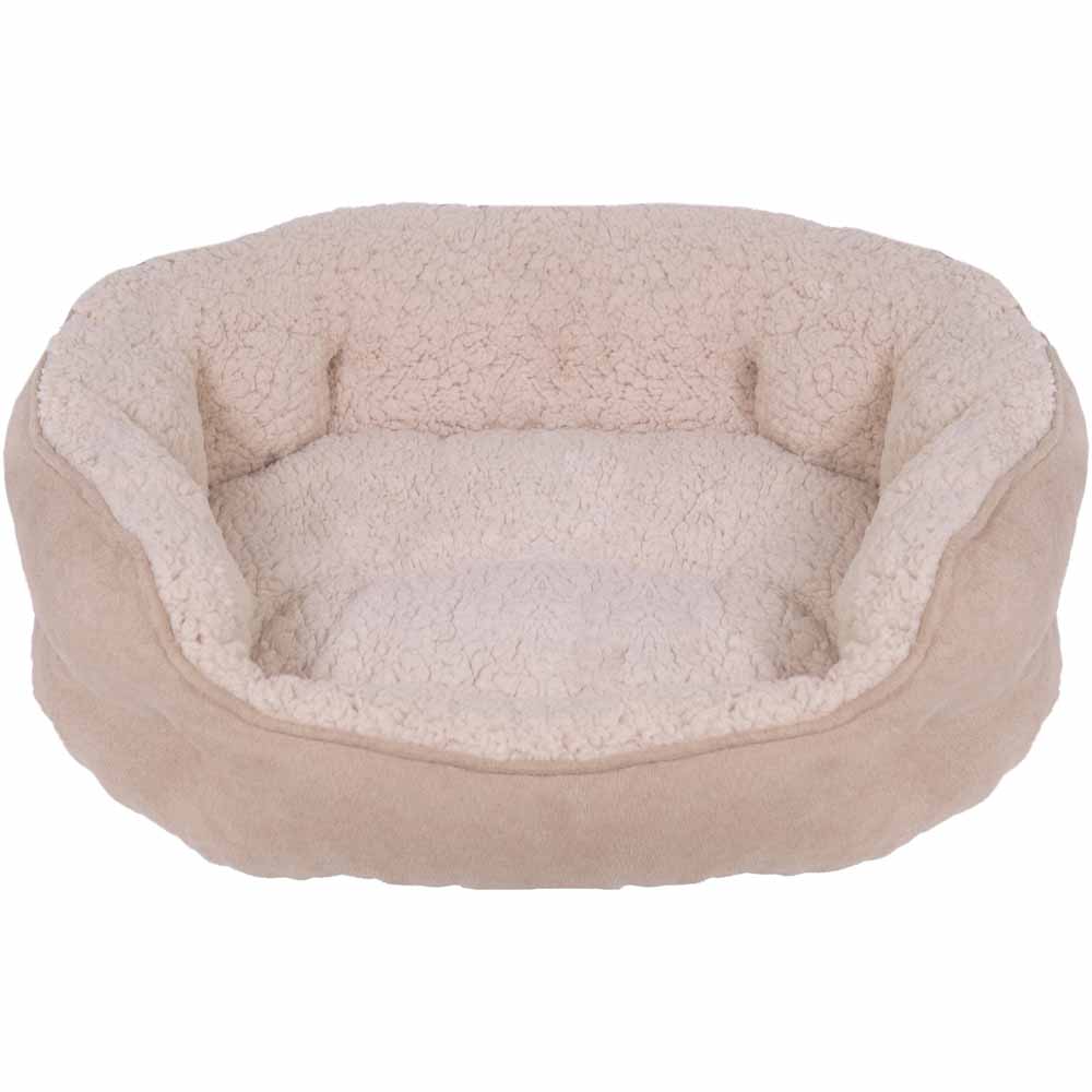 Single Rosewood Medium Plush Pet Bed in Assorted styles Image 3
