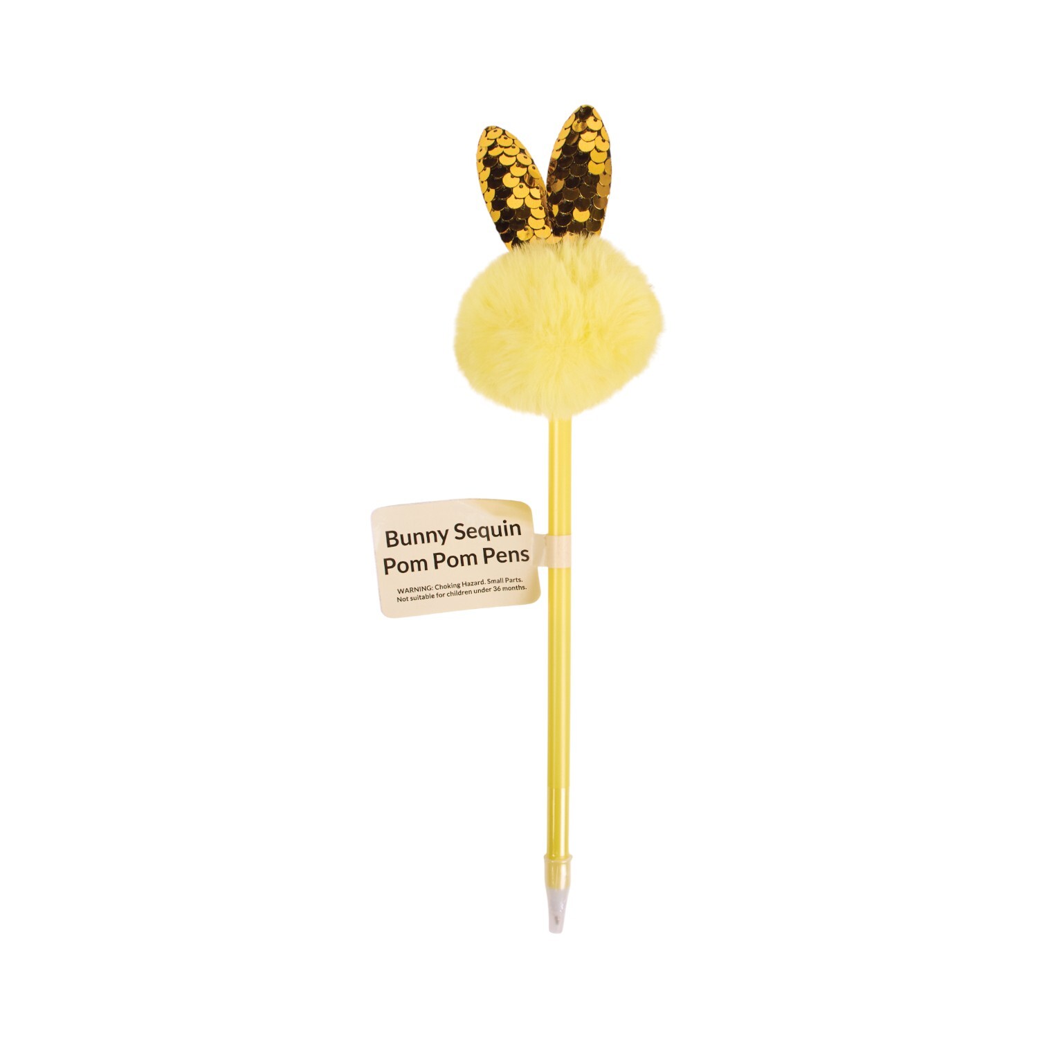 Spring Bunny Fluffy Pom Pom Pen Image 2