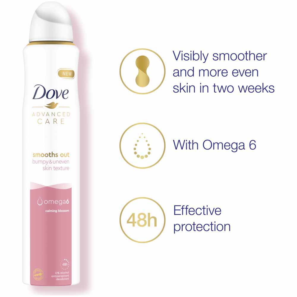 Dove Calming Bloss Antiperspirant Deodorant Aerosol 200ml Wilko