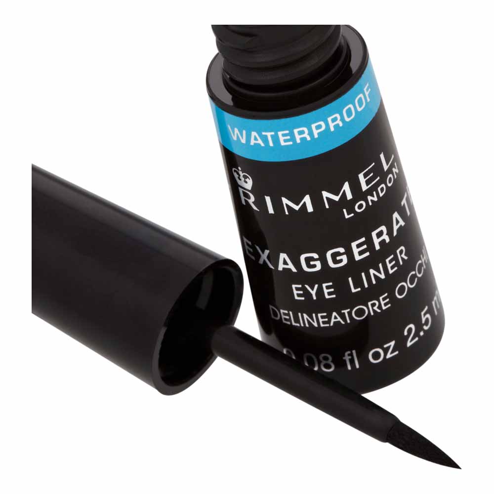 Rimmel Exaggerate Waterproof Eyeliner Black Image 3