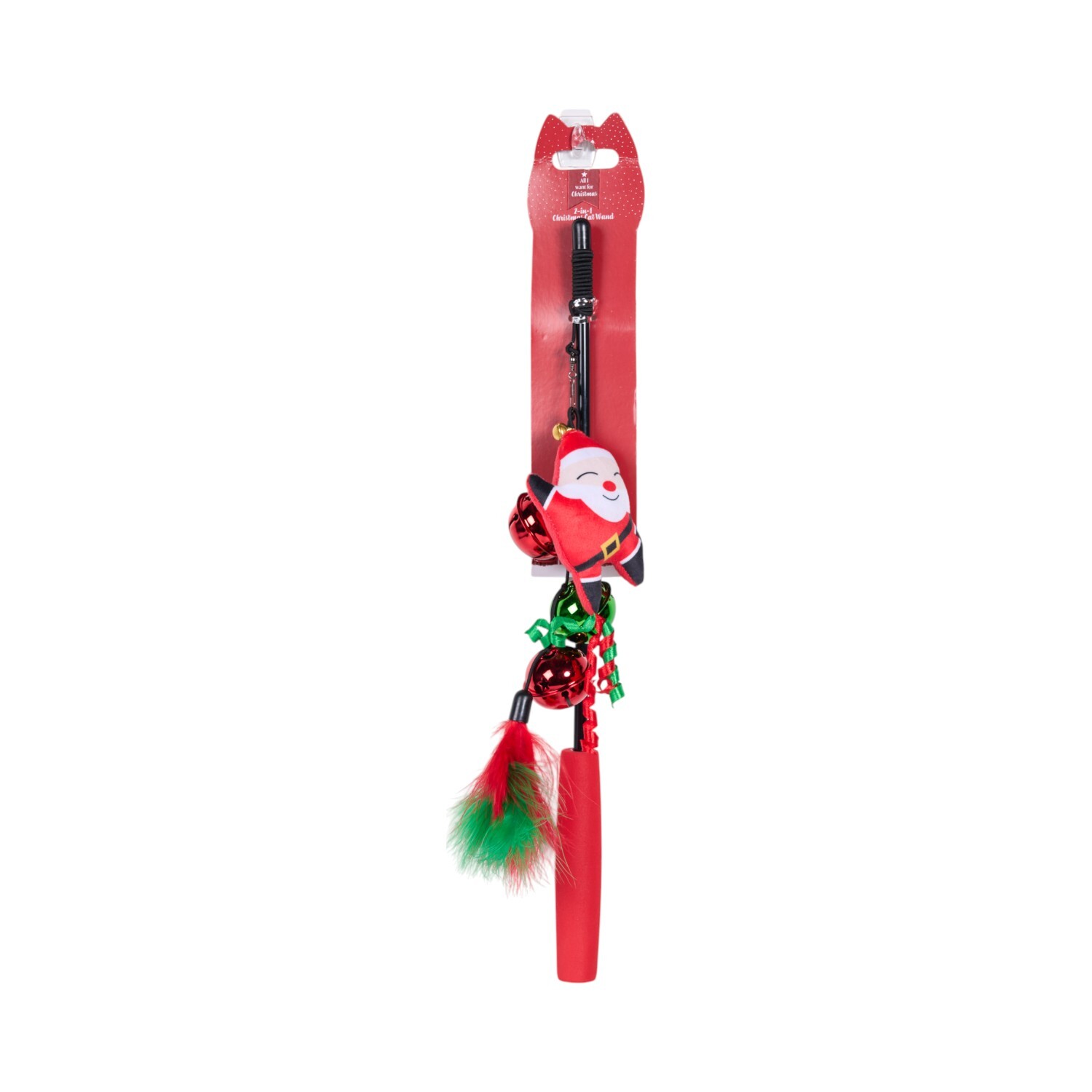 2 in 1 Christmas Cat WandRed Image 2