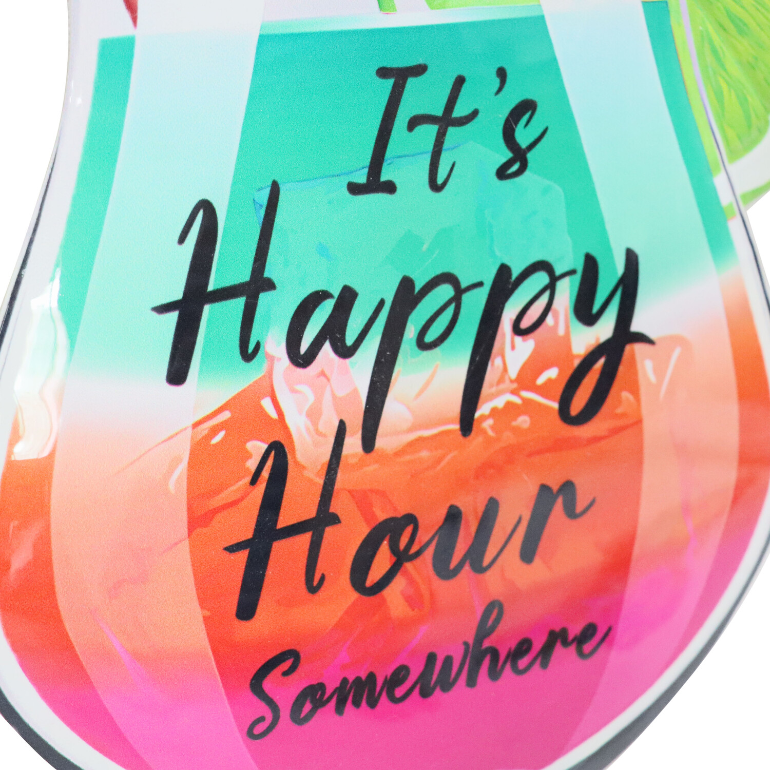 Indoor Outdoor Fun Cocktail Sign - Multicolour Image 6