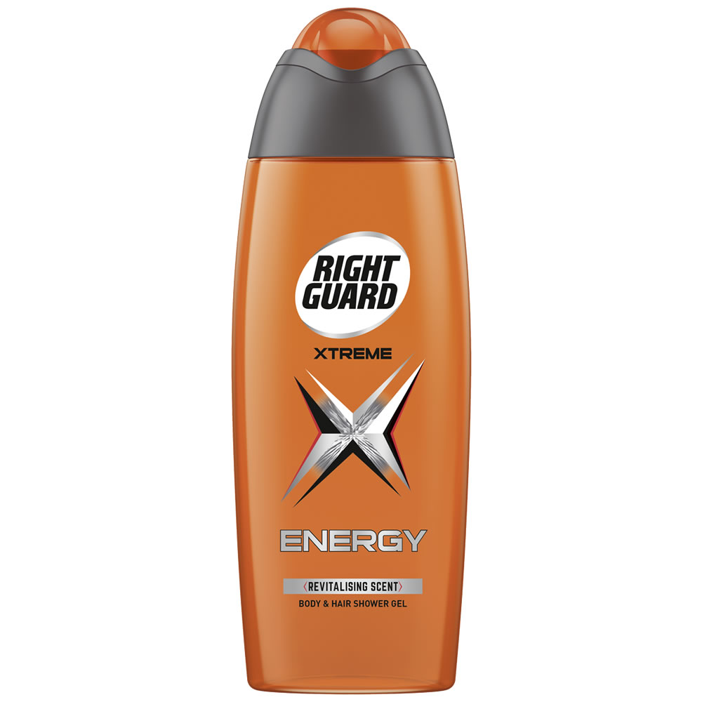 Right Guard Xtreme Body And Hair Shower Gel       Energy 250ml Image